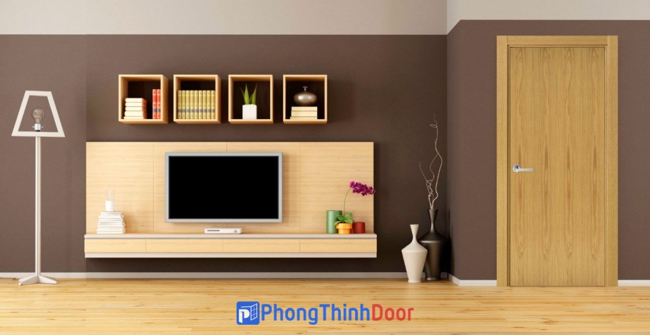 Mẫu cửa gỗ đẹp với vân giả gỗ tự nhiên mà không kém hiện đại