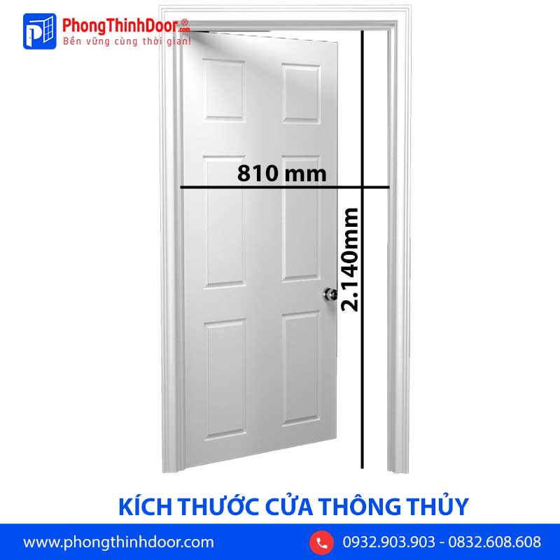 kích thước cửa thông thủy