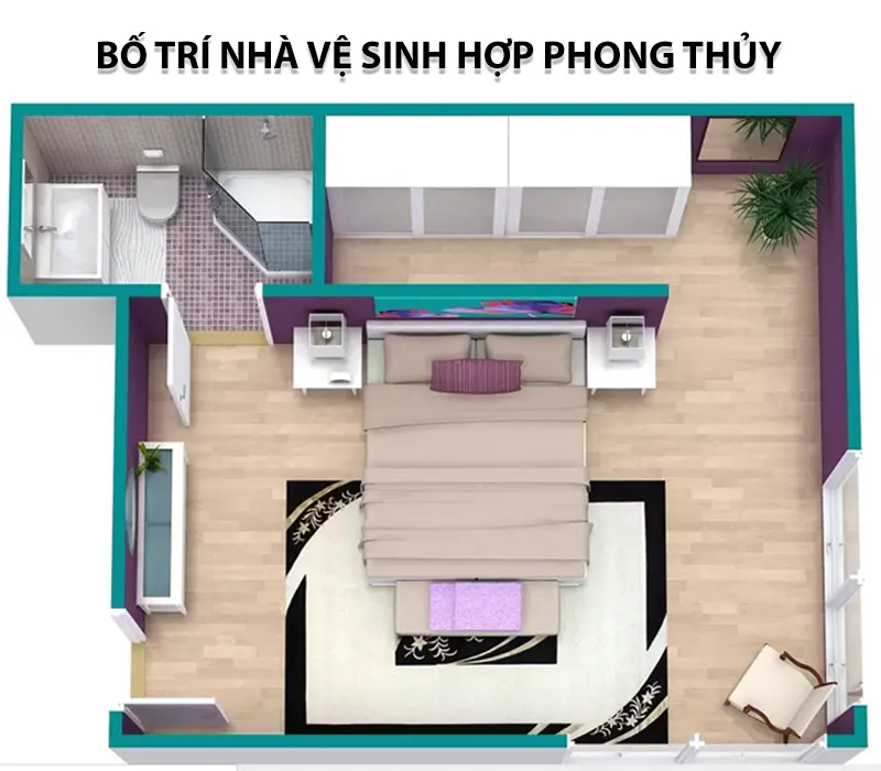 Bố trí nhà vệ sinh