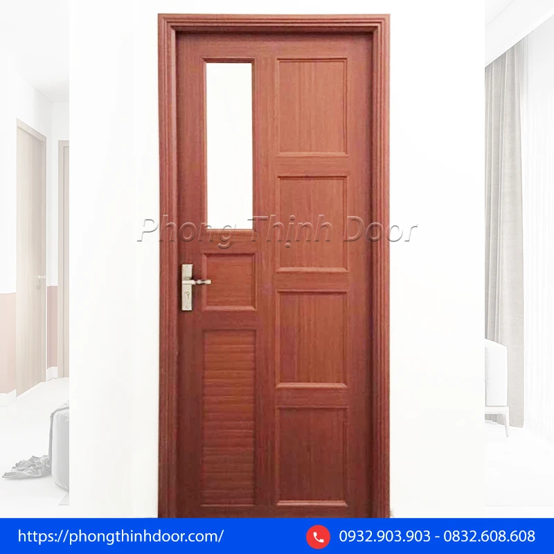 Mẫu cửa thông phòng đẹp nhựa Đài Loan