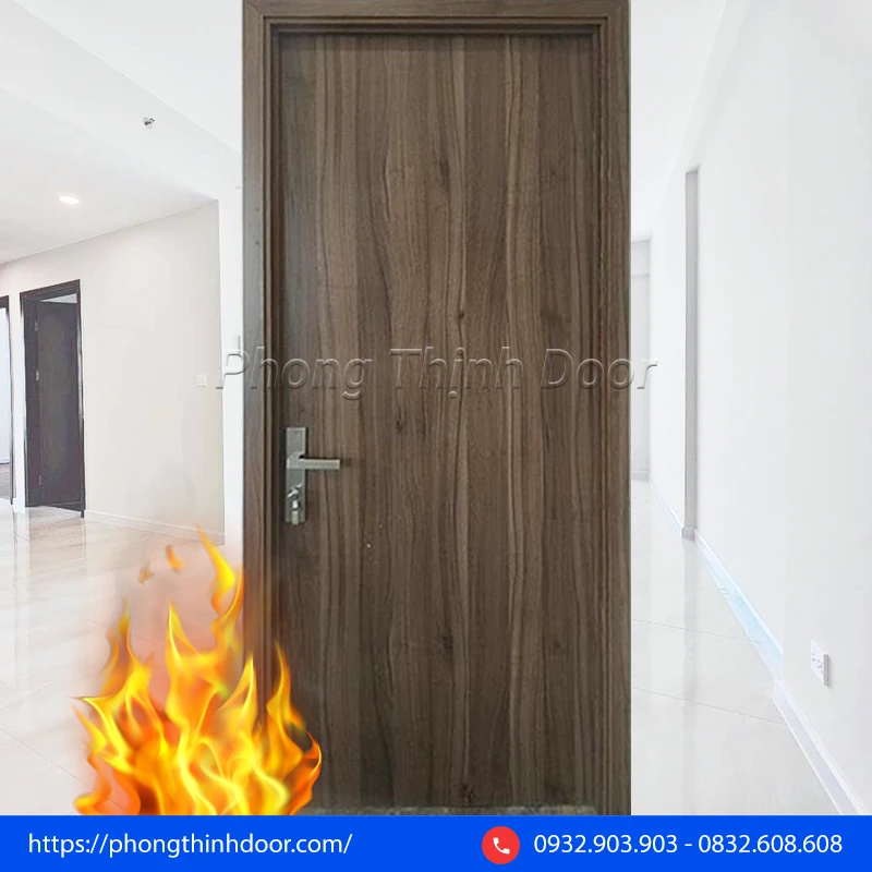 cửa gỗ công nghiệp chống cháy