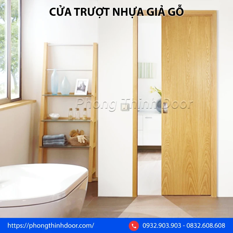 cửa trượt nhà vệ sinh nhựa