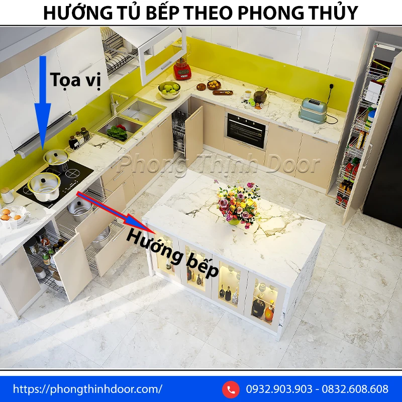 Nguyên tắc đặt hướng bếp trong phong thủy