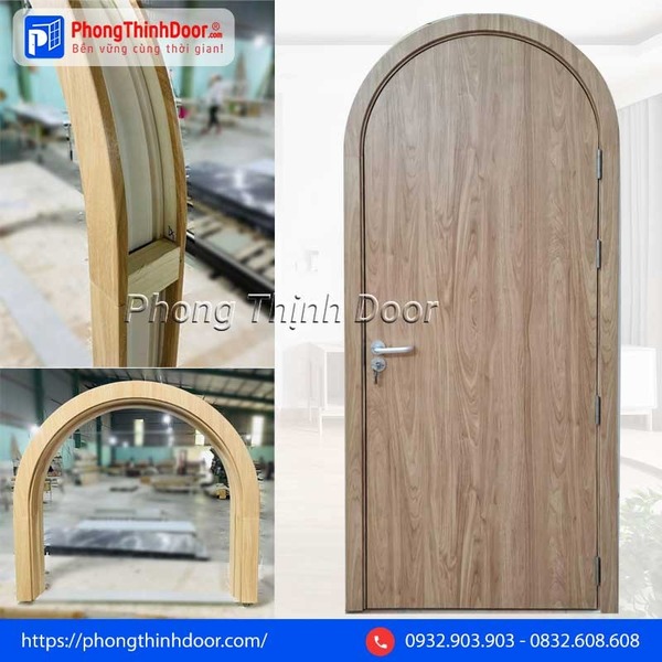 Mẫu cửa vòm gỗ