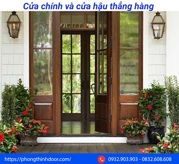 3 cửa thông nhau khiến luồng khí tạo ra sự xung đột và tản bộ năng lượng