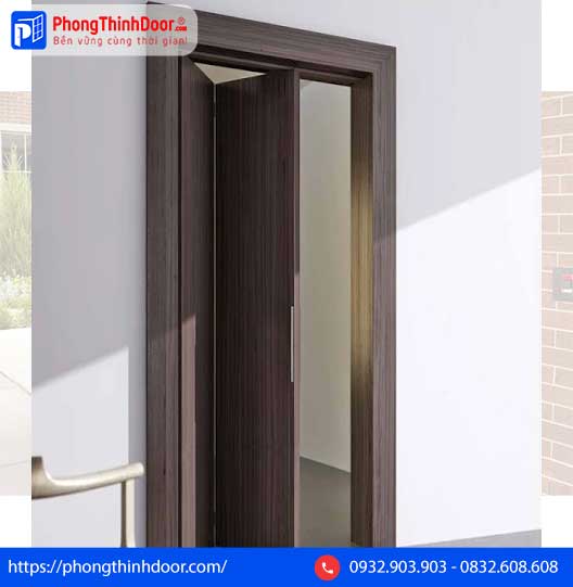 cửa gấp gỗ 2 cánh
