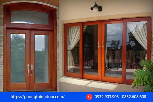 cửa gỗ kính tại tphcm