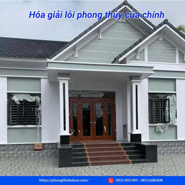 hóa giải phong thủy cửa chính