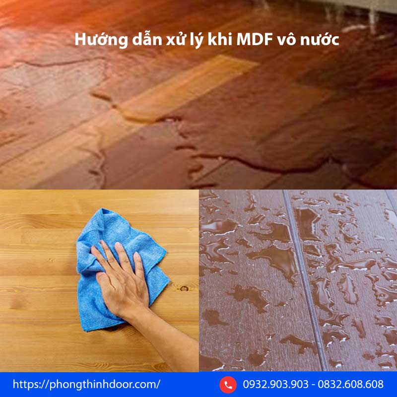 xử lý khi MDF vô nước