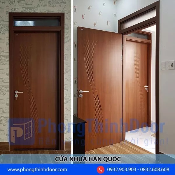 Cửa nhựa phòng ngủ chất liệu ABS