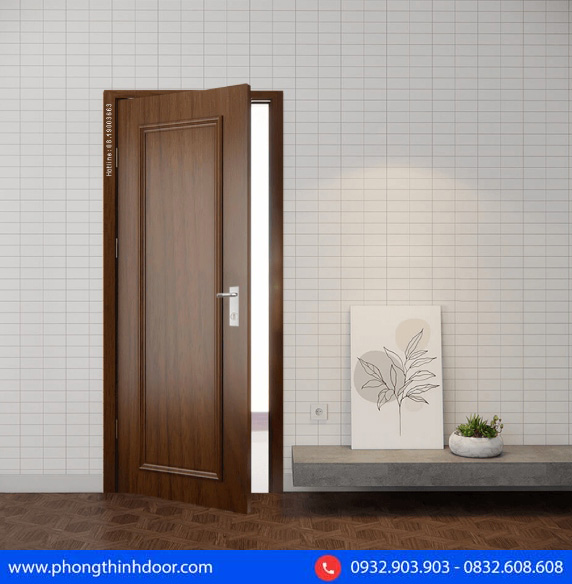 Cửa nhựa composite phào nổi có thiết kế đường phào nổi trên bề mặt