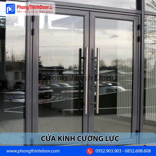 cửa nhôm kính cường lực