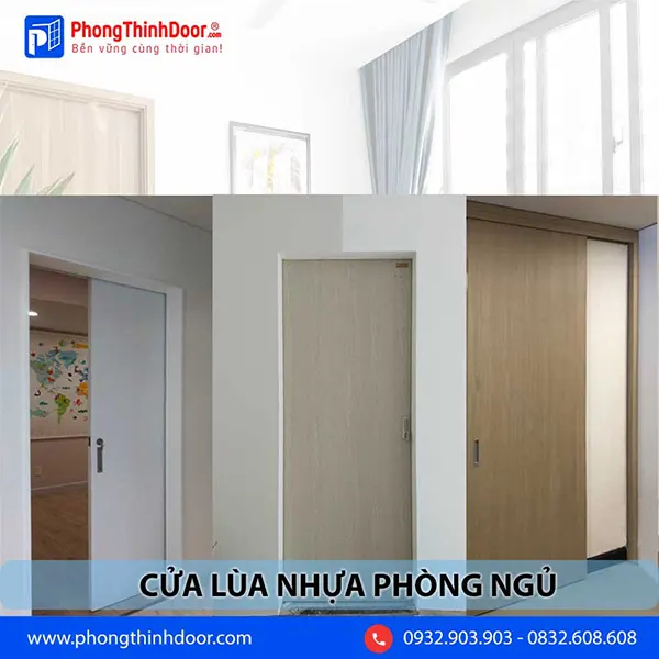cửa nhựa lùa phòng ngủ