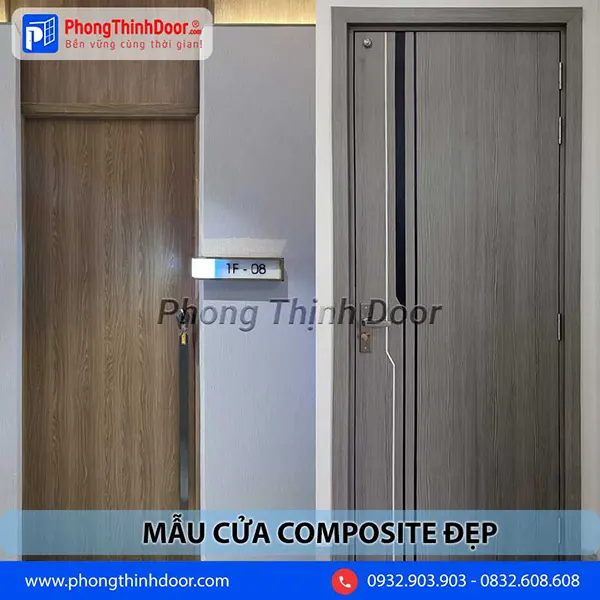 mẫu cửa nhà đẹp composite