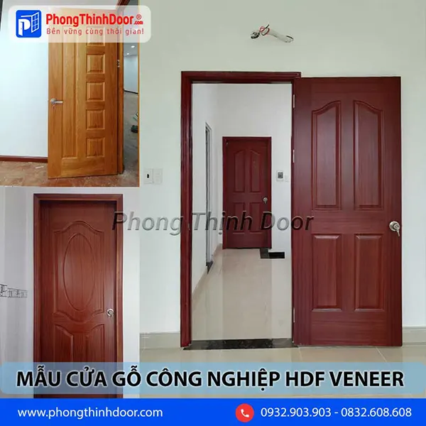 cửa nhà đẹp gỗ công nghiệp