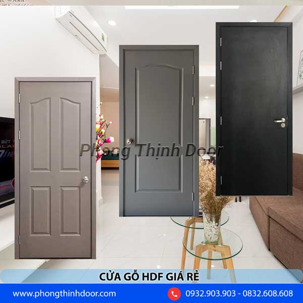 cửa gỗ công nghiệp hdf giá rẻ