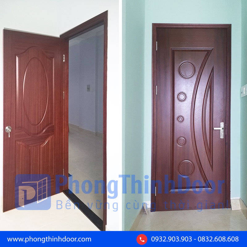 Mẫu cửa gỗ phòng ngủ 1 cánh HDF
