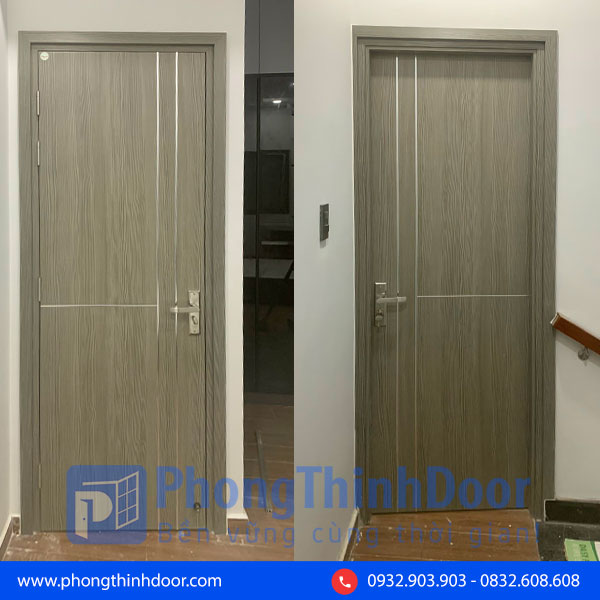 cửa composite chạy chỉ nhôm