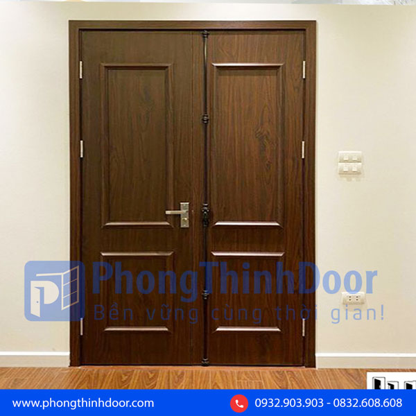 cửa composite phào chỉ 2 cánh