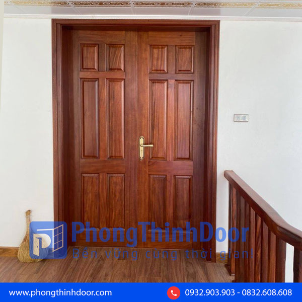 cửa gỗ 2 cánh gỗ lim