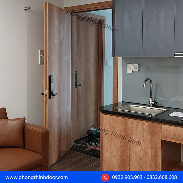 cửa gỗ công nghiệp 1 cánh phòng ngủ