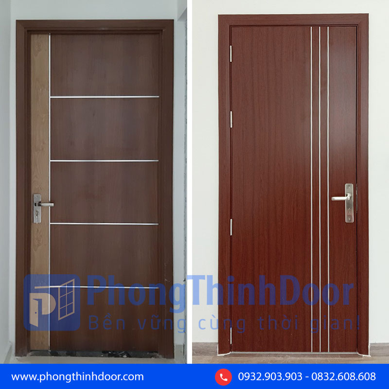 cửa gỗ phòng ngủ 1 cánh hiện đại