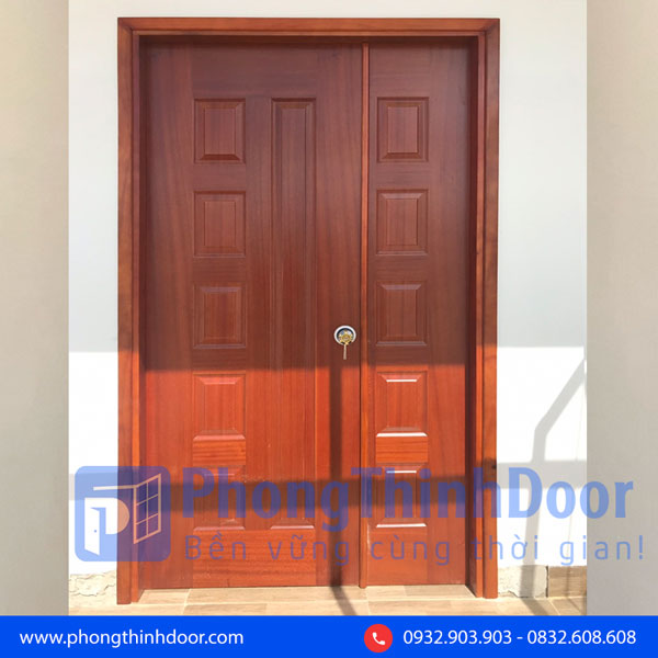 cửa gỗ công nghiệp hai cánh