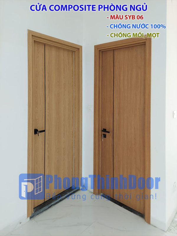 cửa nhựa composite phòng ngủ
