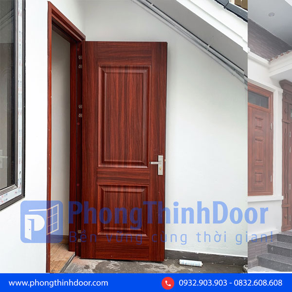 cửa thép vân gỗ cách nhiệt