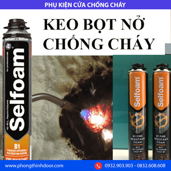 foam chống cháy cho cửa