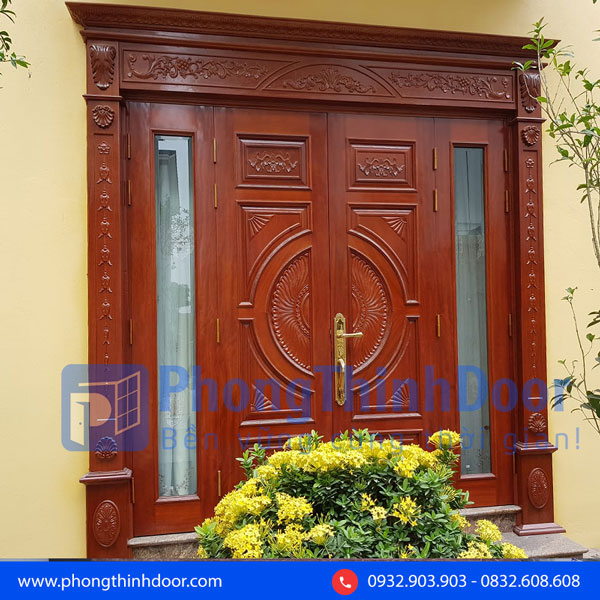 mẫu cửa chính 4 cánh đẹp