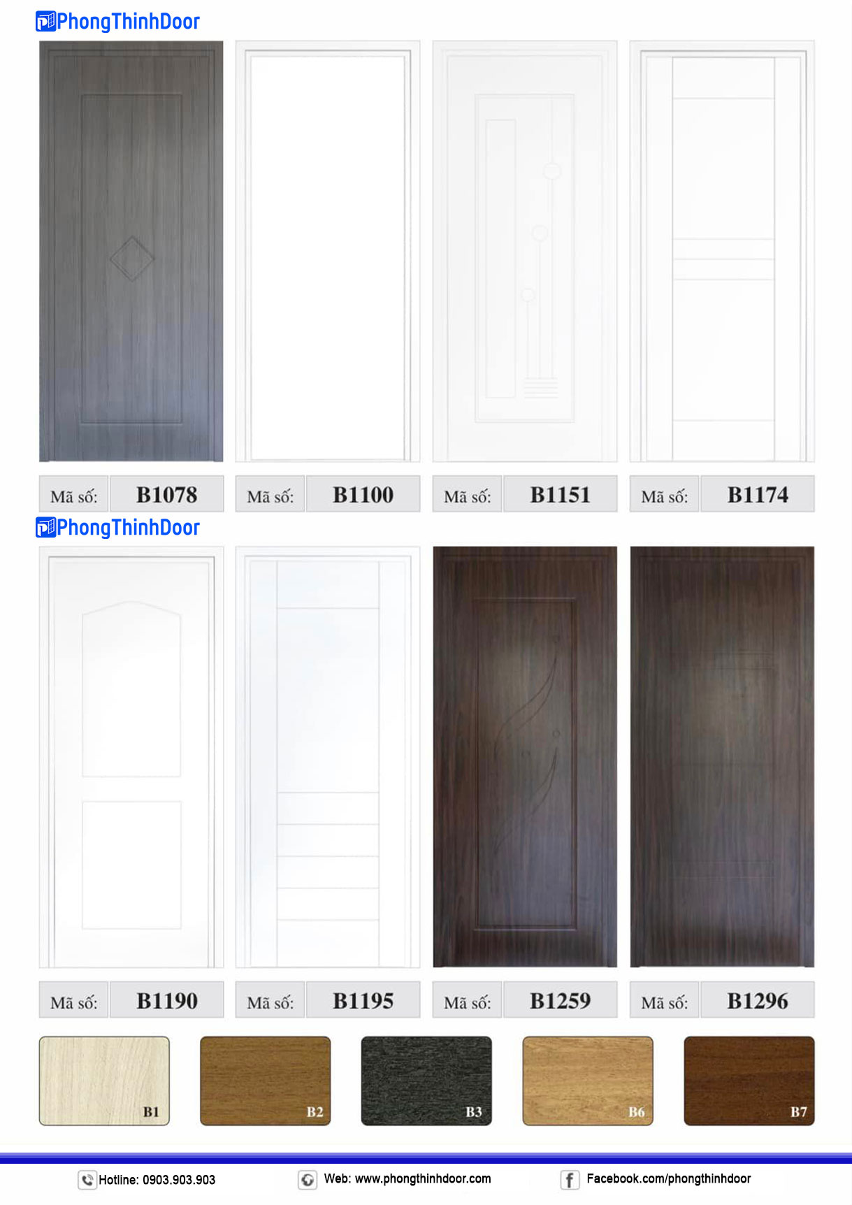 mẫu cửa nhựa composite hiện đại