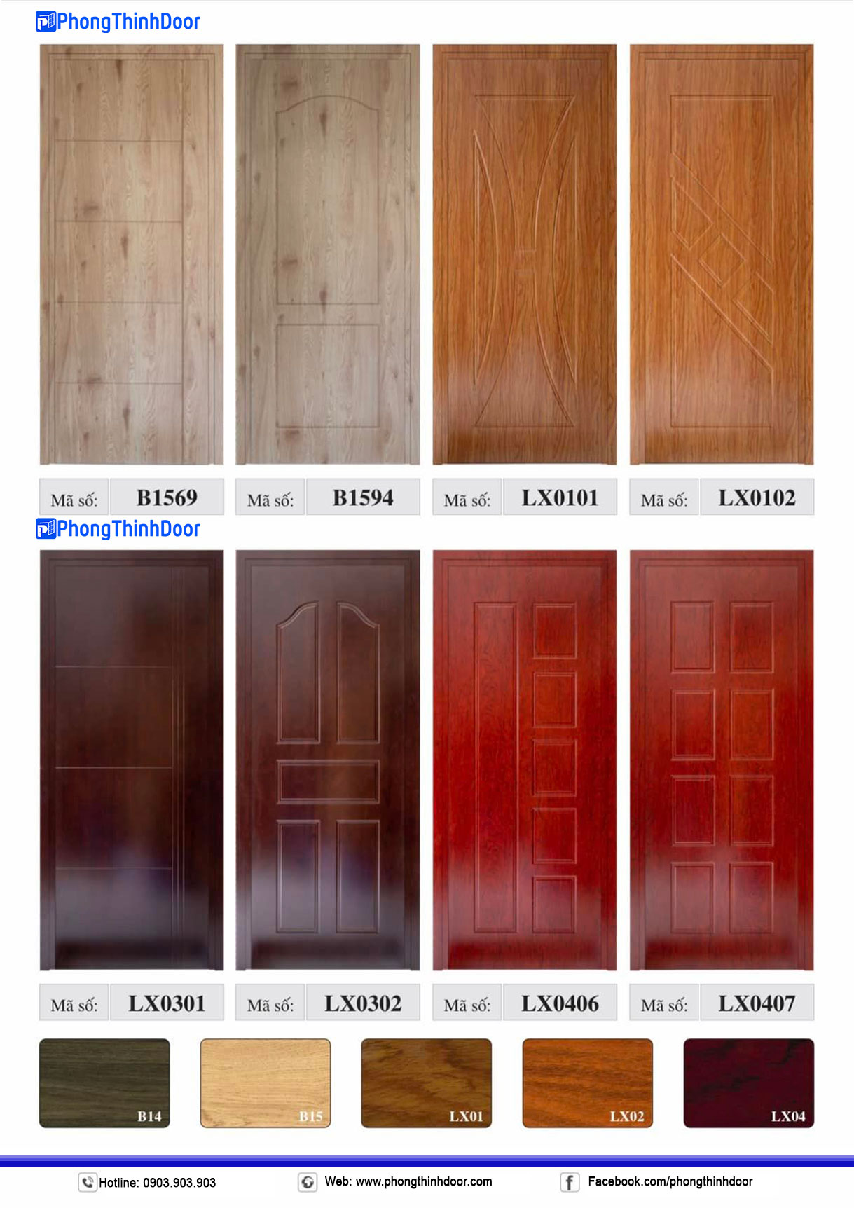 mẫu cửa nhựa composite sơn vân gỗ