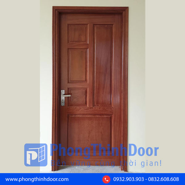 mẫu cửa gỗ căm xe phòng ngủ