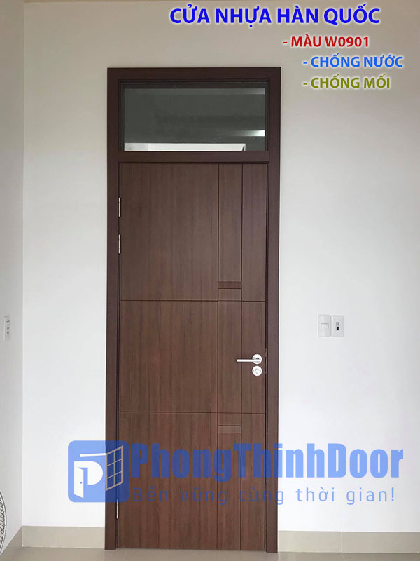 mẫu cửa nhựa hàn quốc có ô thoáng
