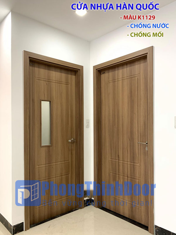 mẫu cửa nhựa hàn quốc vân gỗ