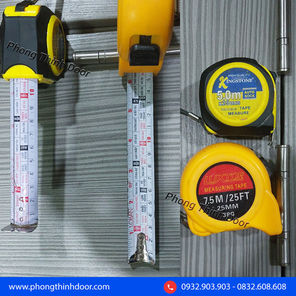 cách sử dụng thước lỗ ban cửa