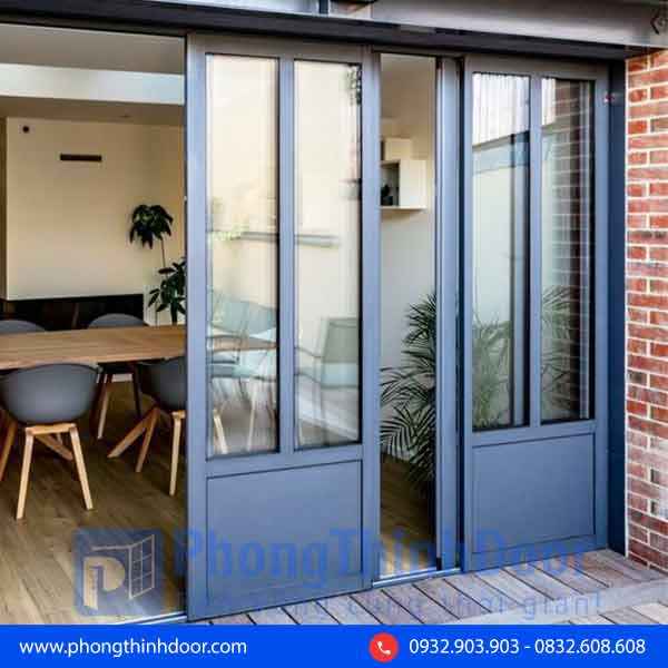 cửa lùa cao cấp nhôm kính
