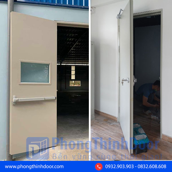 Thi công lắp đặt cửa chống cháy