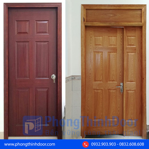 cửa gỗ công nghiệp giá rẻ hdf veneer