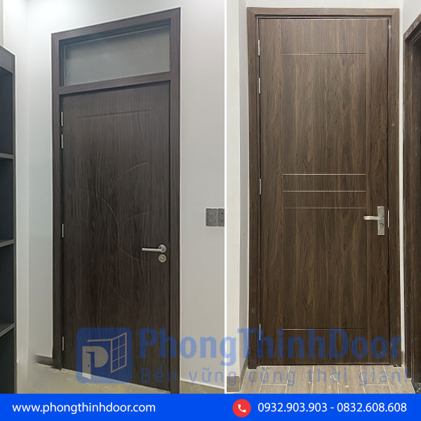 mẫu cửa nhựa 1 cánh composite đẹp