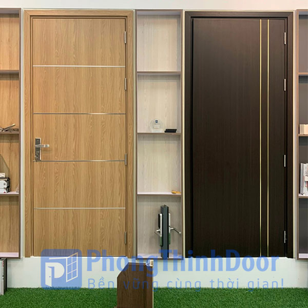 cửa nhựa composite chạy chỉ nhôm