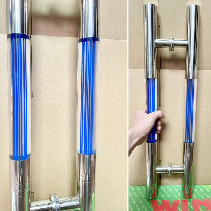 tay nắm chữ H vân xanh
