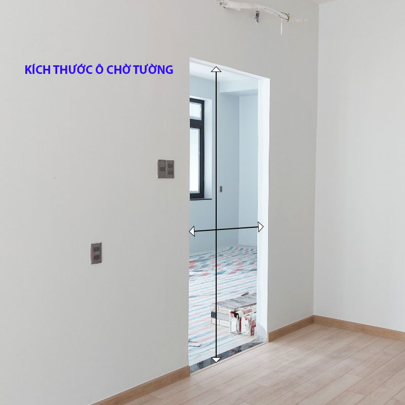 Kích thước chừa tường cửa composite