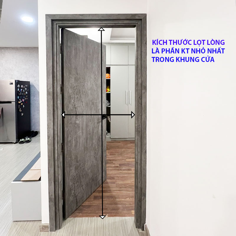 kích thước lọng lòng cửa nhựa composite