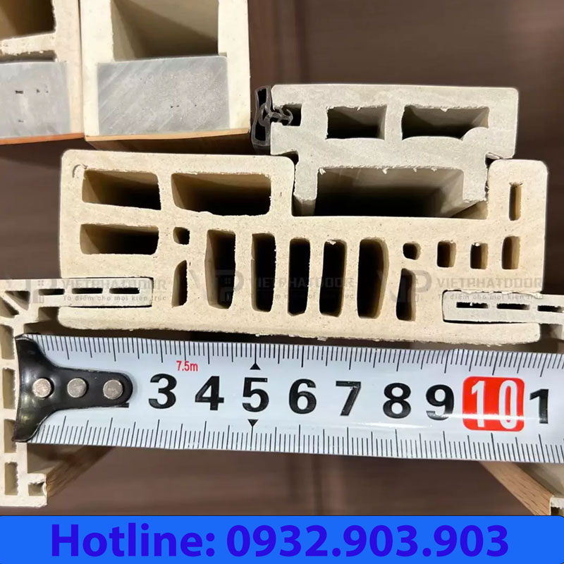 mặt cắt khung cửa composite