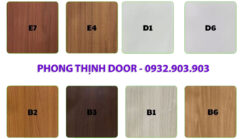 màu cửa nhựa composite vân gỗ