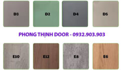 màu cửa nhựa composite phủ vân