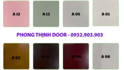 màu cửa nhựa composite sơn 2k