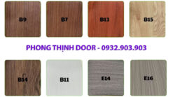 màu cửa composite vân gỗ